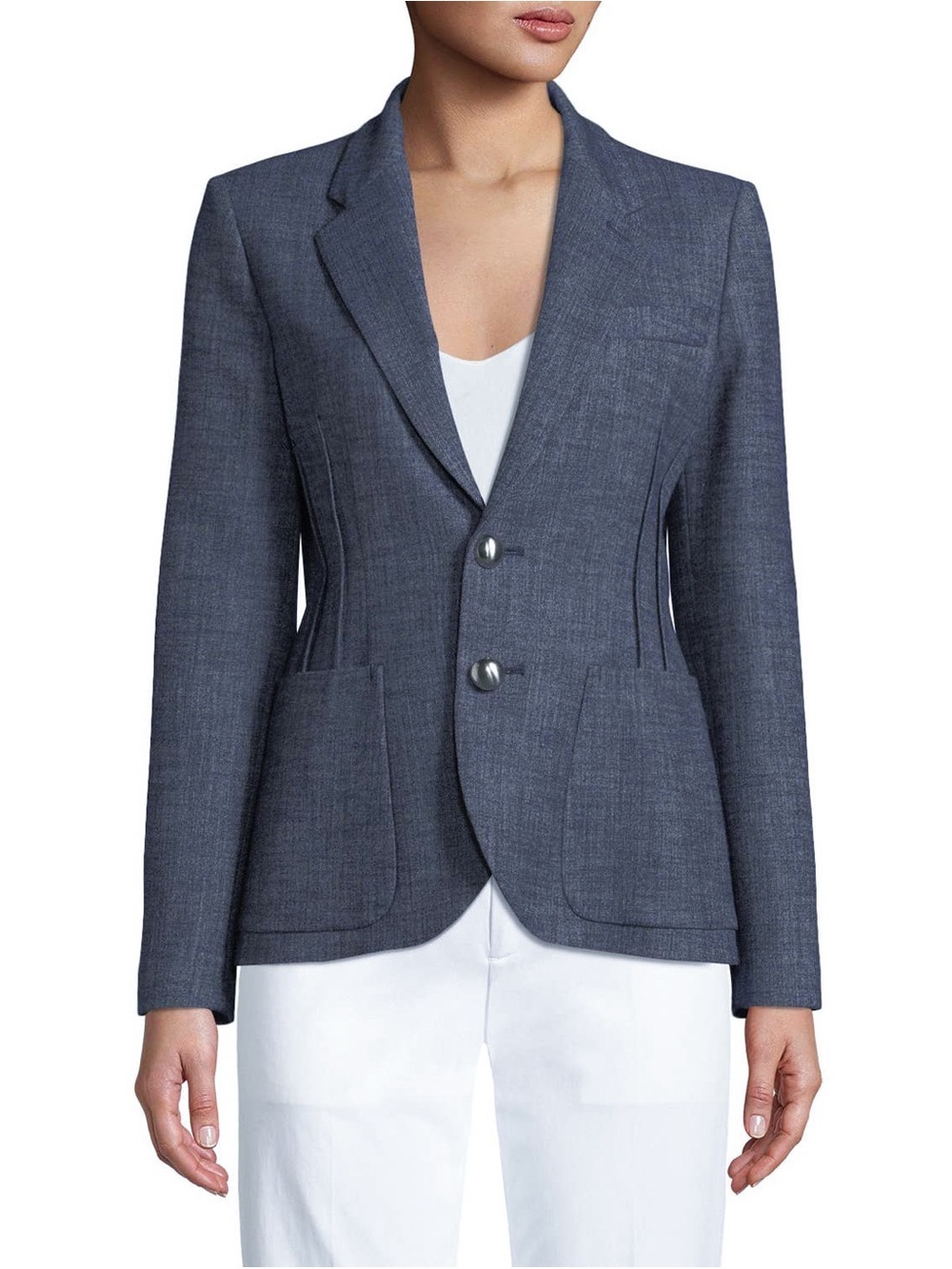 Emporio Armani Tailored Women's Blue Blazer Jacket